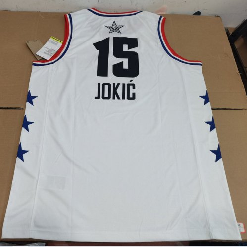 15 Jokic 2018 all star game jersey white